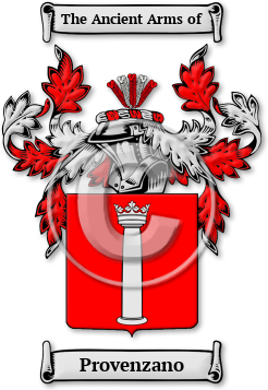 Provenzano Family Crest Download (jpg) Legacy Series - 150 DPI