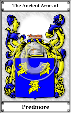 Predmore Family Crest Download (JPG)  Book Plated - 150 DPI