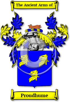 Proudhume Family Crest Download (JPG) Legacy Series - 600 DPI