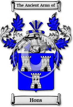 Hons Family Crest Download (jpg) Legacy Series - 150 DPI