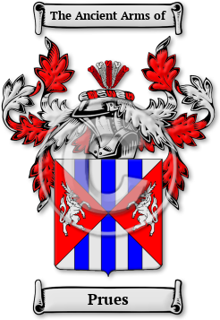 Prues Family Crest Download (JPG) Legacy Series - 600 DPI