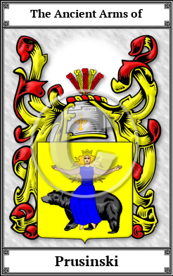 Prusinski Family Crest Download (JPG)  Book Plated - 150 DPI
