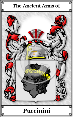 Puccinini Family Crest Download (JPG)  Book Plated - 150 DPI