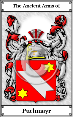 Puchmayr Family Crest Download (JPG)  Book Plated - 150 DPI