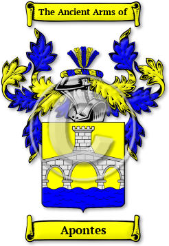 Apontes Family Crest Download (JPG) Legacy Series - 600 DPI