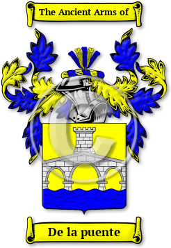 De la puente Family Crest Download (jpg) Legacy Series - 150 DPI