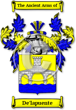 De'lapuente Family Crest Download (JPG) Legacy Series - 600 DPI
