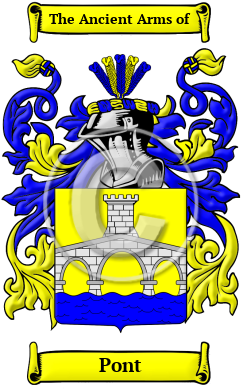 Pont Family Crest Download (JPG) Heritage Series - 600 DPI