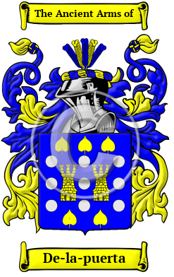 De-la-puerta Family Crest Download (JPG) Heritage Series - 300 DPI