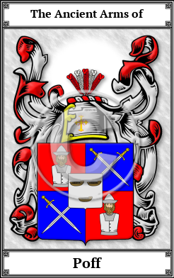 Poff Family Crest Download (JPG)  Book Plated - 150 DPI