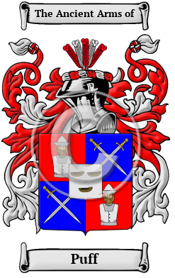 Puff Family Crest Download (JPG) Heritage Series - 600 DPI