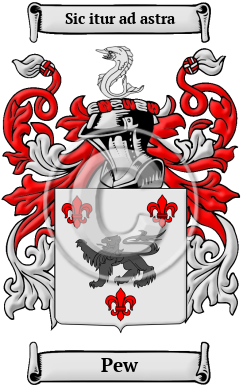 Pew Family Crest Download (JPG) Heritage Series - 600 DPI