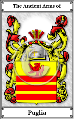 Puglia Family Crest Download (JPG)  Book Plated - 150 DPI
