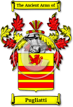 Pugliatti Family Crest Download (jpg) Legacy Series - 150 DPI