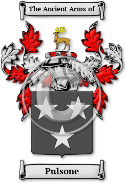 Pulsone Family Crest Download (JPG) Legacy Series - 600 DPI