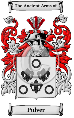 Pulver Family Crest Download (JPG) Heritage Series - 600 DPI