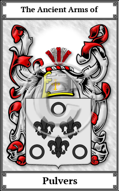 Pulvers Family Crest Download (JPG)  Book Plated - 150 DPI
