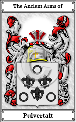 Pulvertaft Family Crest Download (JPG) Book Plated - 600 DPI