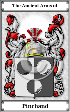 Pinchand Family Crest Download (JPG)  Book Plated - 150 DPI