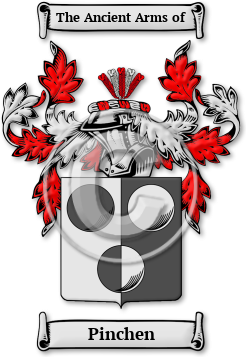 Pinchen Family Crest Download (jpg) Legacy Series - 150 DPI