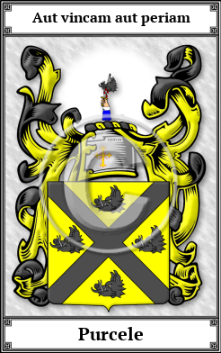 Purcele Family Crest Download (JPG)  Book Plated - 150 DPI
