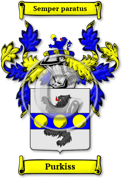 Purkiss Family Crest Download (jpg) Legacy Series - 150 DPI