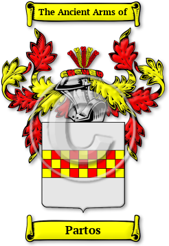 Partos Family Crest Download (jpg) Legacy Series - 150 DPI