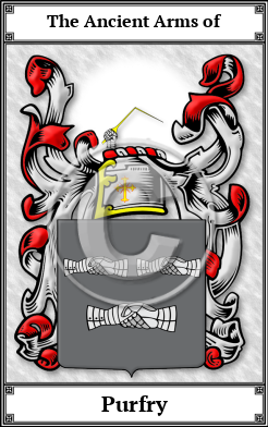 Purfry Family Crest Download (JPG) Book Plated - 600 DPI