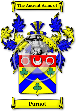 Purnot Family Crest Download (jpg) Legacy Series - 150 DPI