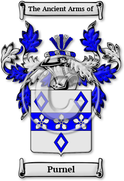 Purnel Family Crest Download (jpg) Legacy Series - 150 DPI