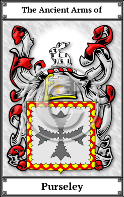 Purseley Family Crest Download (JPG) Book Plated - 600 DPI