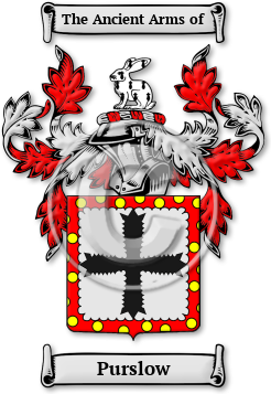 Purslow Family Crest Download (jpg) Legacy Series - 150 DPI