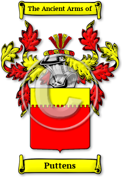 Puttens Family Crest Download (jpg) Legacy Series - 150 DPI