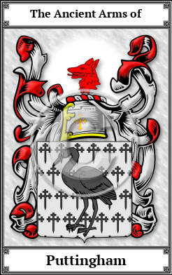 Puttingham Family Crest Download (JPG) Book Plated - 600 DPI