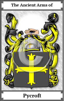 Pycroft Family Crest Download (JPG)  Book Plated - 150 DPI