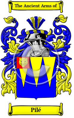 Pilé Family Crest Download (JPG) Heritage Series - 300 DPI