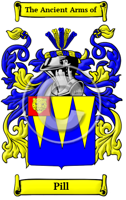 Pill Family Crest Download (JPG) Heritage Series - 600 DPI