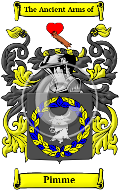Pimme Family Crest/Coat of Arms