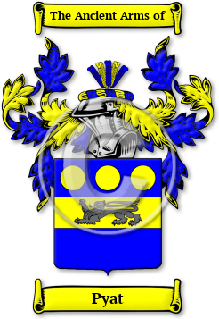 Pyat Family Crest Download (jpg) Legacy Series - 150 DPI