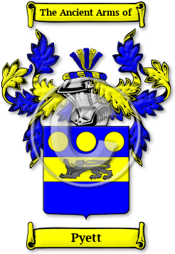 Pyett Family Crest Download (jpg) Legacy Series - 150 DPI