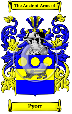 Pyott Family Crest/Coat of Arms