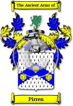 Pirren Family Crest Download (JPG) Legacy Series - 600 DPI