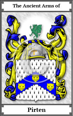 Pirten Family Crest Download (JPG)  Book Plated - 150 DPI