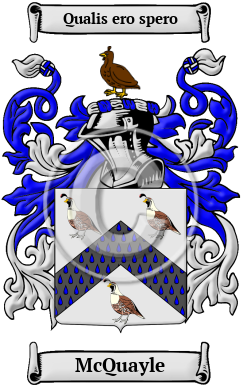 McQuayle Family Crest Download (jpg) Heritage Series - 150 DPI