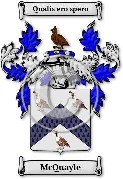 McQuayle Family Crest Download (jpg) Legacy Series - 150 DPI