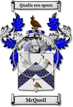 McQueil Family Crest Download (jpg) Legacy Series - 150 DPI