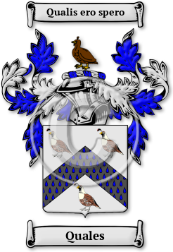 Quales Family Crest Download (jpg) Legacy Series - 150 DPI