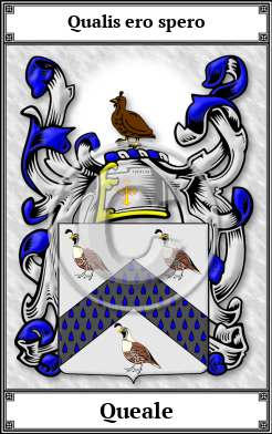 Queale Family Crest Download (JPG)  Book Plated - 150 DPI
