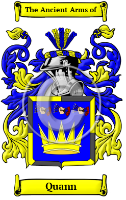 Quann Family Crest Download (JPG) Heritage Series - 600 DPI