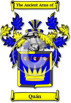Quán Family Crest Download (jpg) Legacy Series - 150 DPI